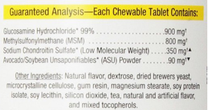 Dasuquin Chewable Tablet Contains