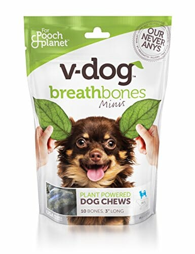 V-dog Vegan Breathbones Minis - Plant powered dog chews