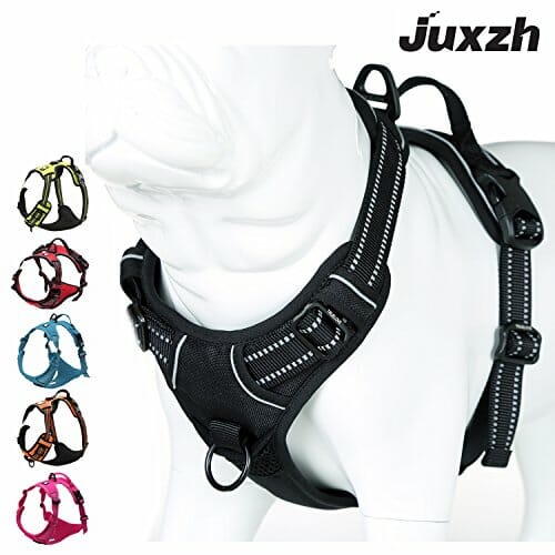 JUXZH reflective harness with handle attachments