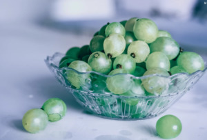 Grapes on a bowl