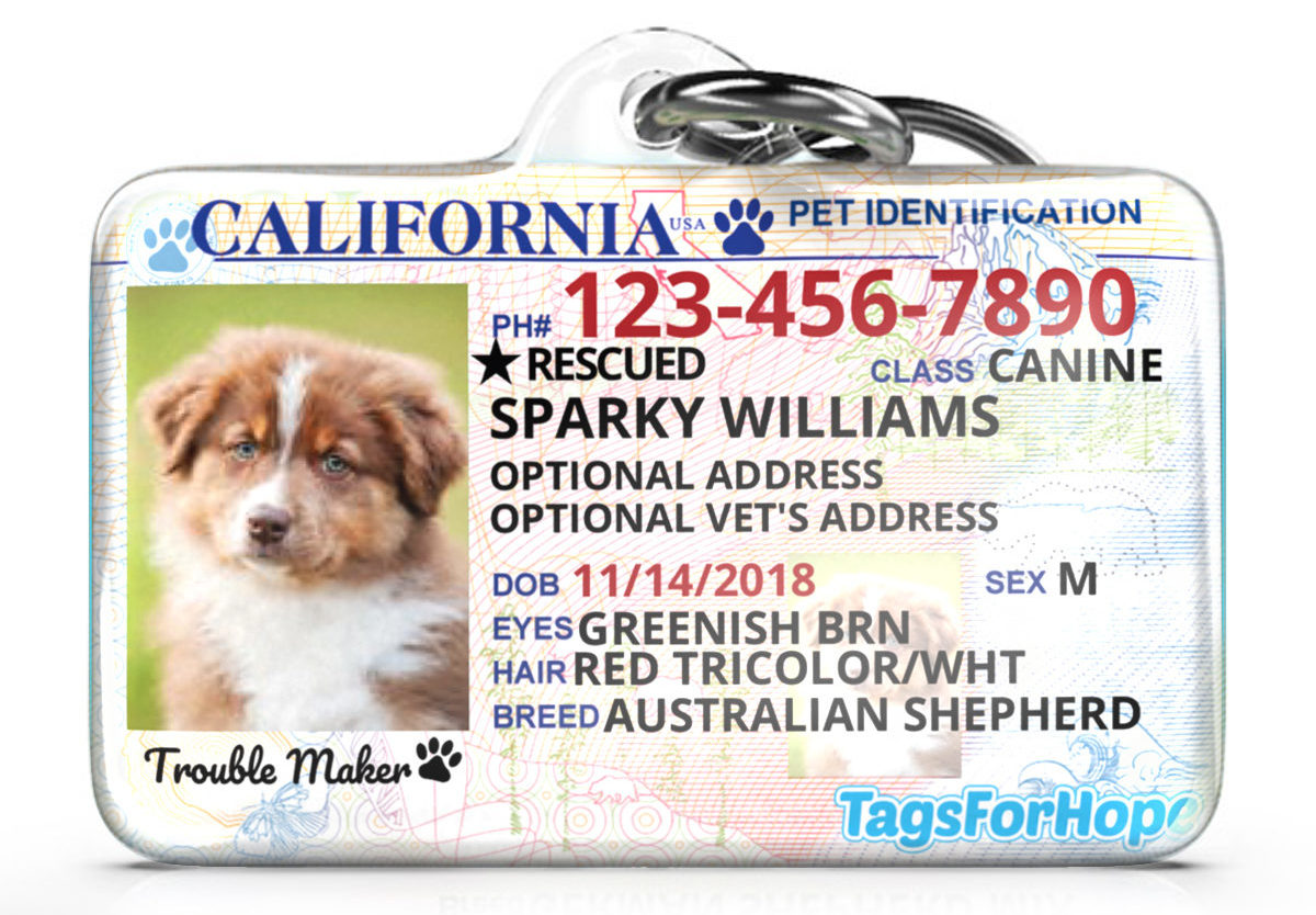 California Dog TagsForHope