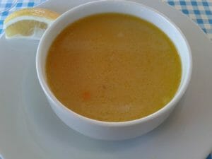 Chicken broth soup in Çankaya district Ankara