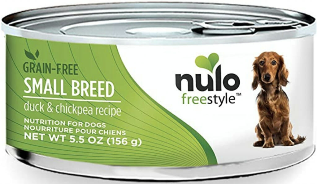 Nulo Puppy & Small Breed Grain-Free Canned Wet Dog Food Duck and Chickpeas Recipe