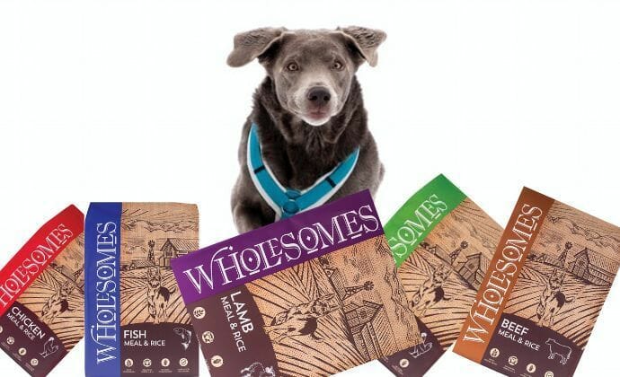 wholesomes dog food history