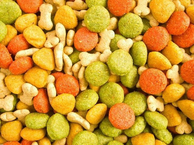 Mixed of Colorful Dog Foods